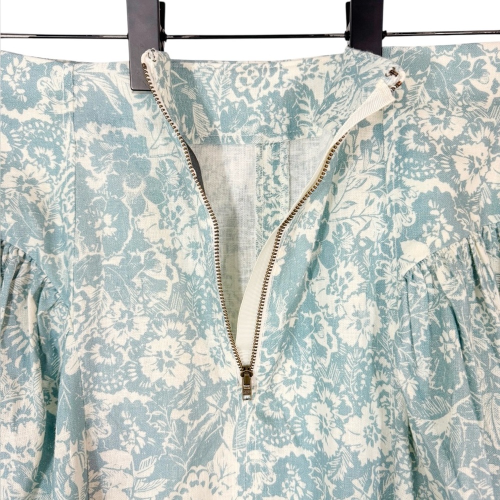 Anthropologie Blue Floral Linen Midi Skirt 14
NWT - Picture 10 of 13